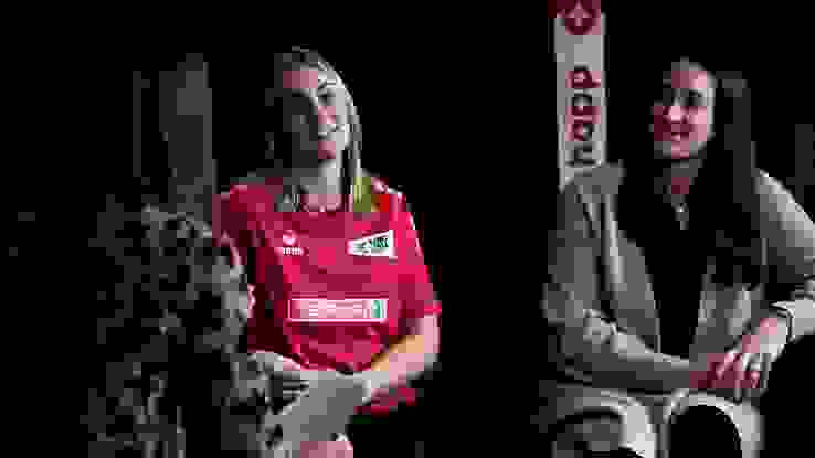 Lisa Frey und Noelle Striffeler im SHV-Livestudio Lisa Frey und Noelle Striffeler im SHV-Livestudio