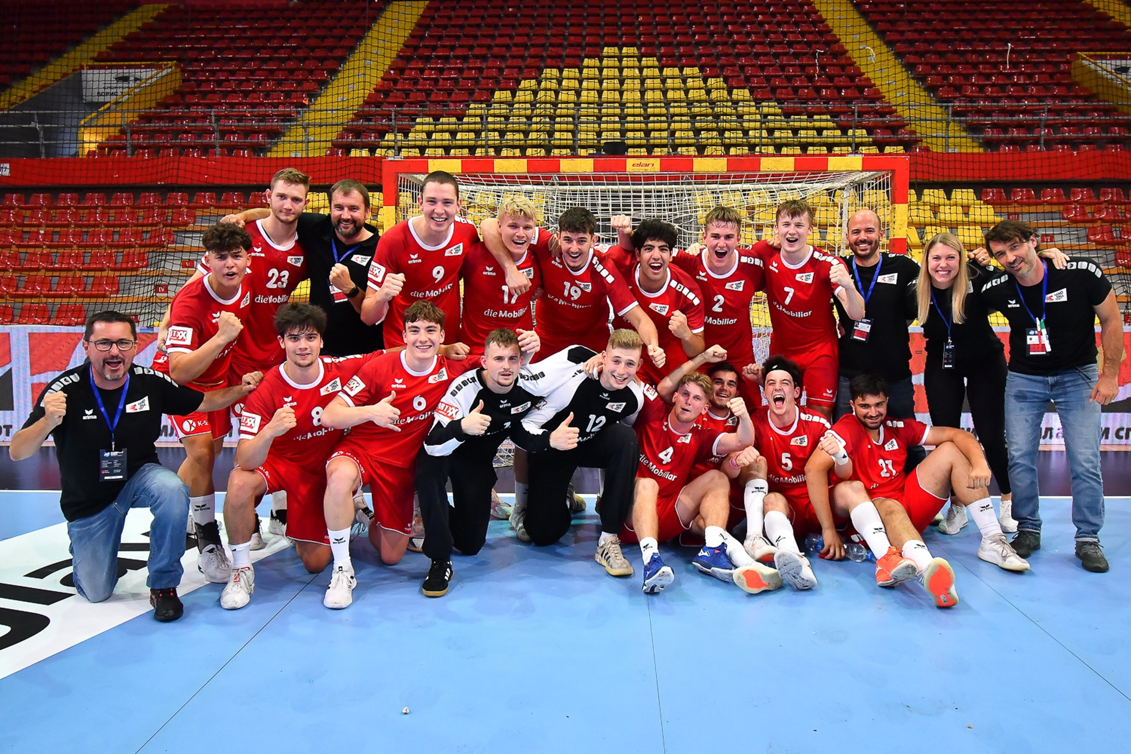 U19 Junioren EHF Championship Skopje Teamfoto