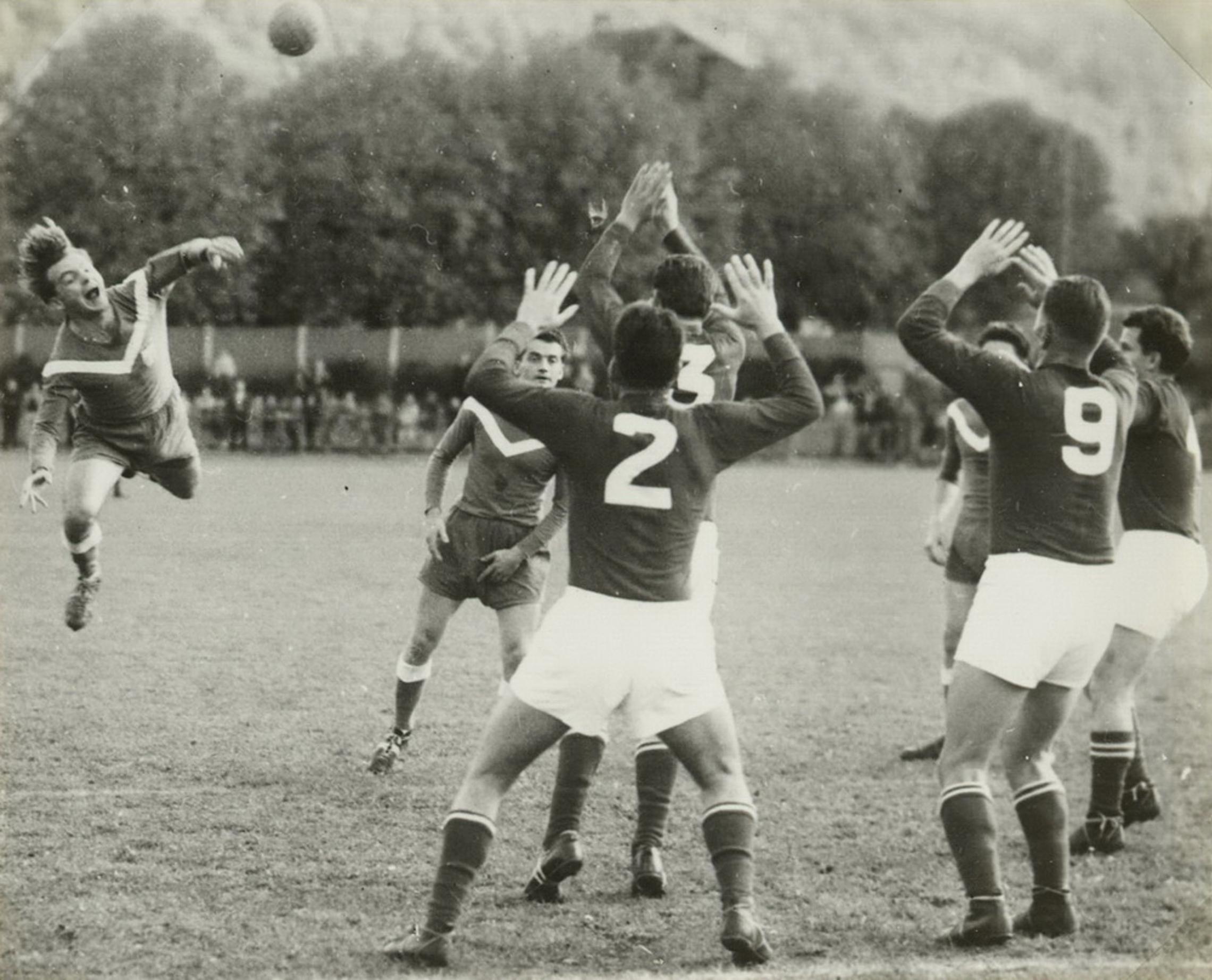 24.10.1954 Schweiz - Saarland 14:14 (7:9), Liestal Stadion Gitterli, 2000 Zuschauer, SR Schweizer (Deutschland)