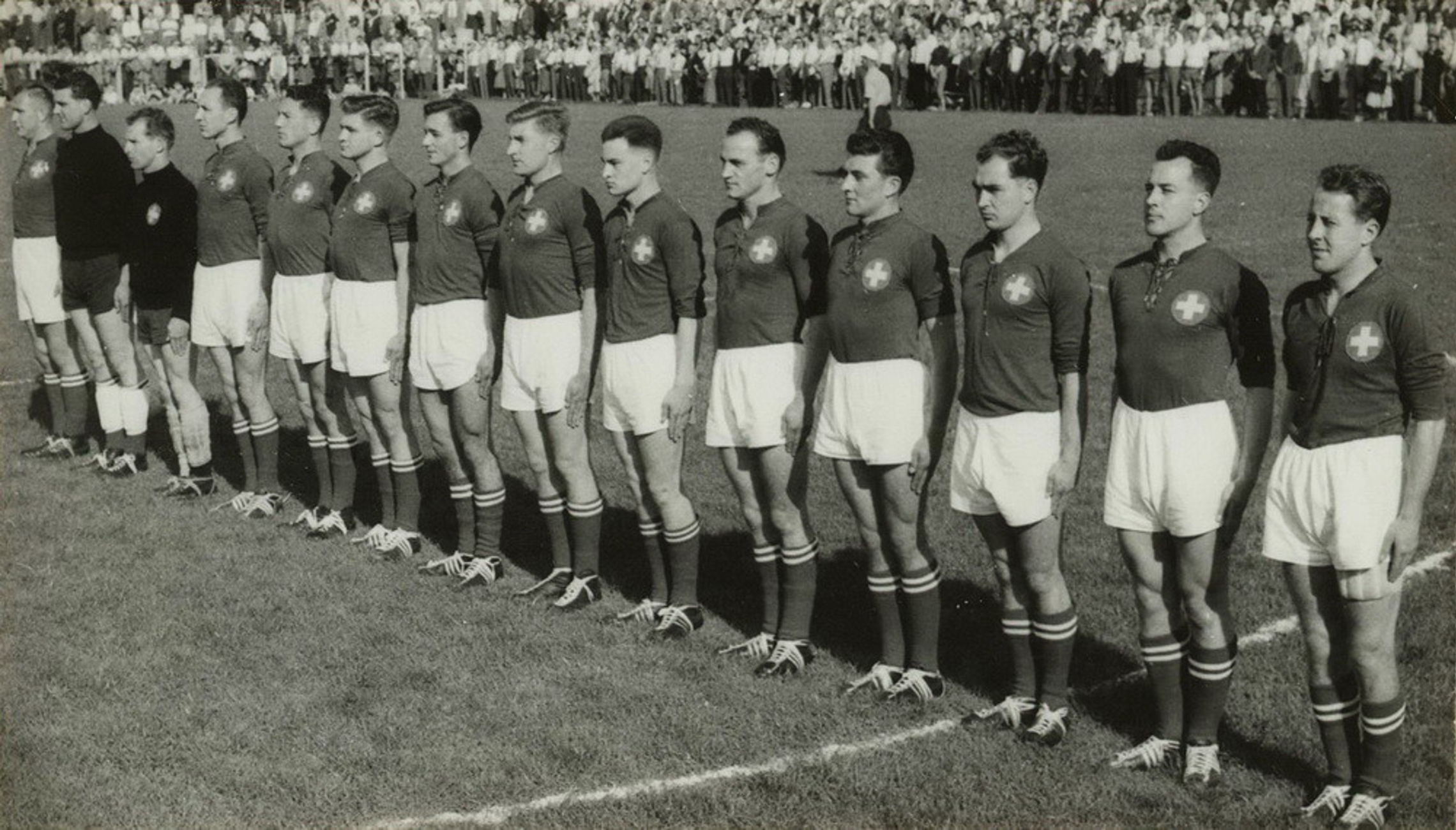 30.9.1956 Schweiz - Deutschland 6:15 (4:7), Winterthur Schützenwiese, 6000 Zuschauer, Schiedsrichter Delaitre (FRA)