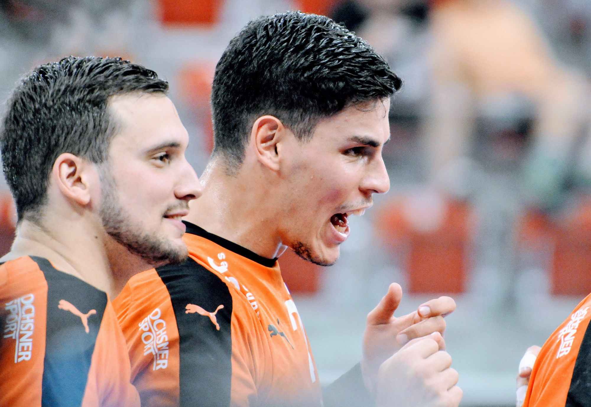 Luka Maros (rechts) überzeugte im Meisterschaftsspiel (Marco Ellenberger)