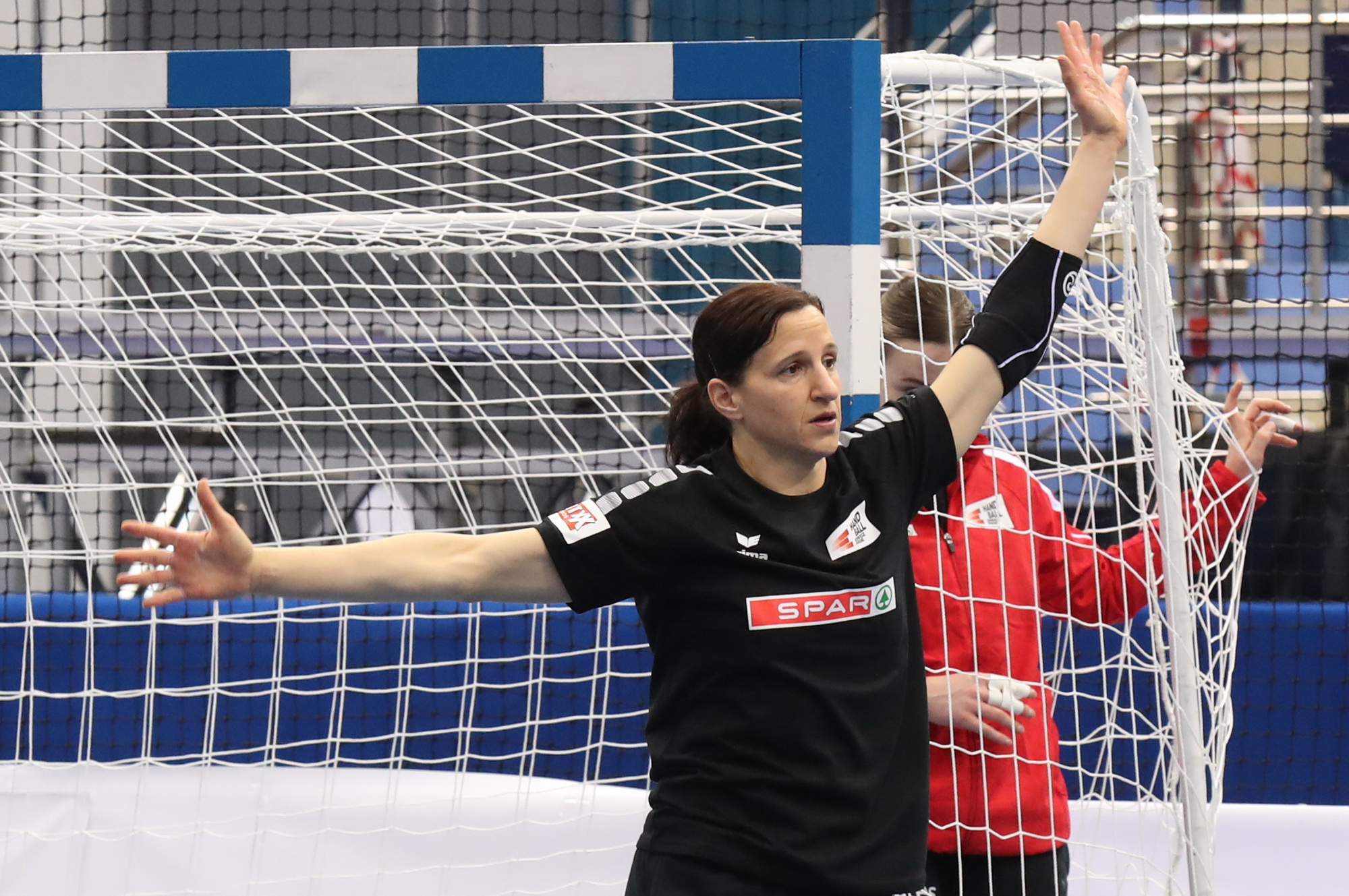 Manuela Brütsch Beim Warm Up