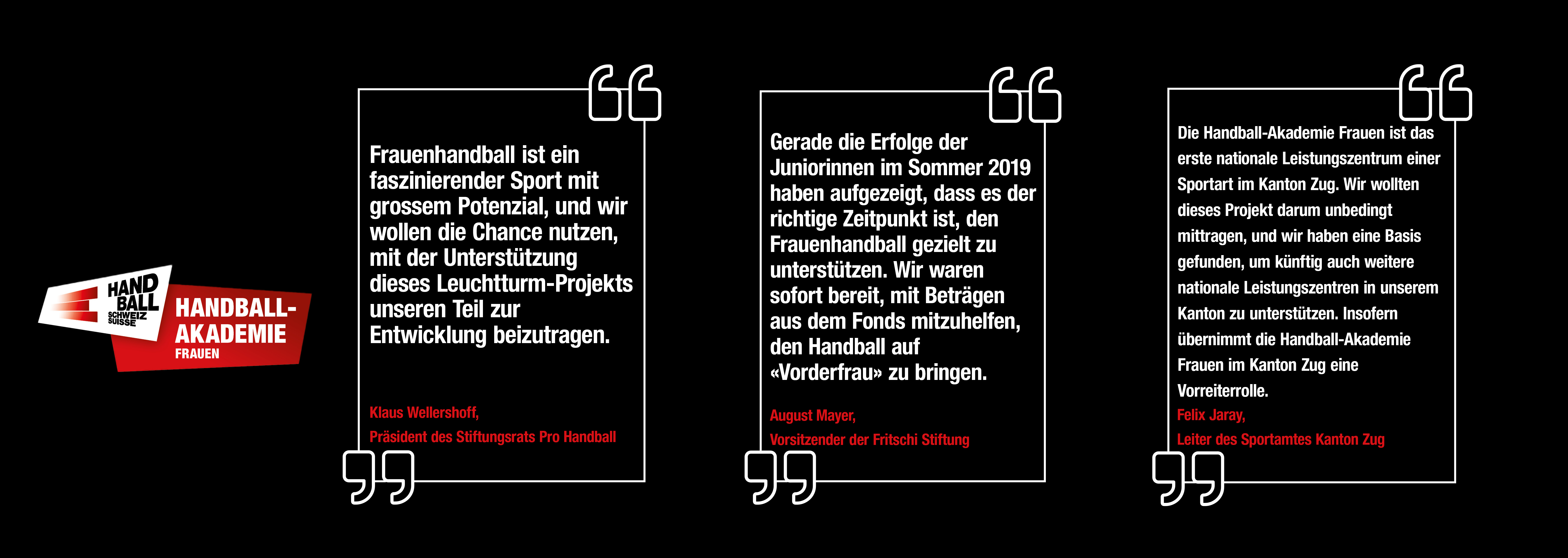 Handball Schweiz Akademie Unterstützer