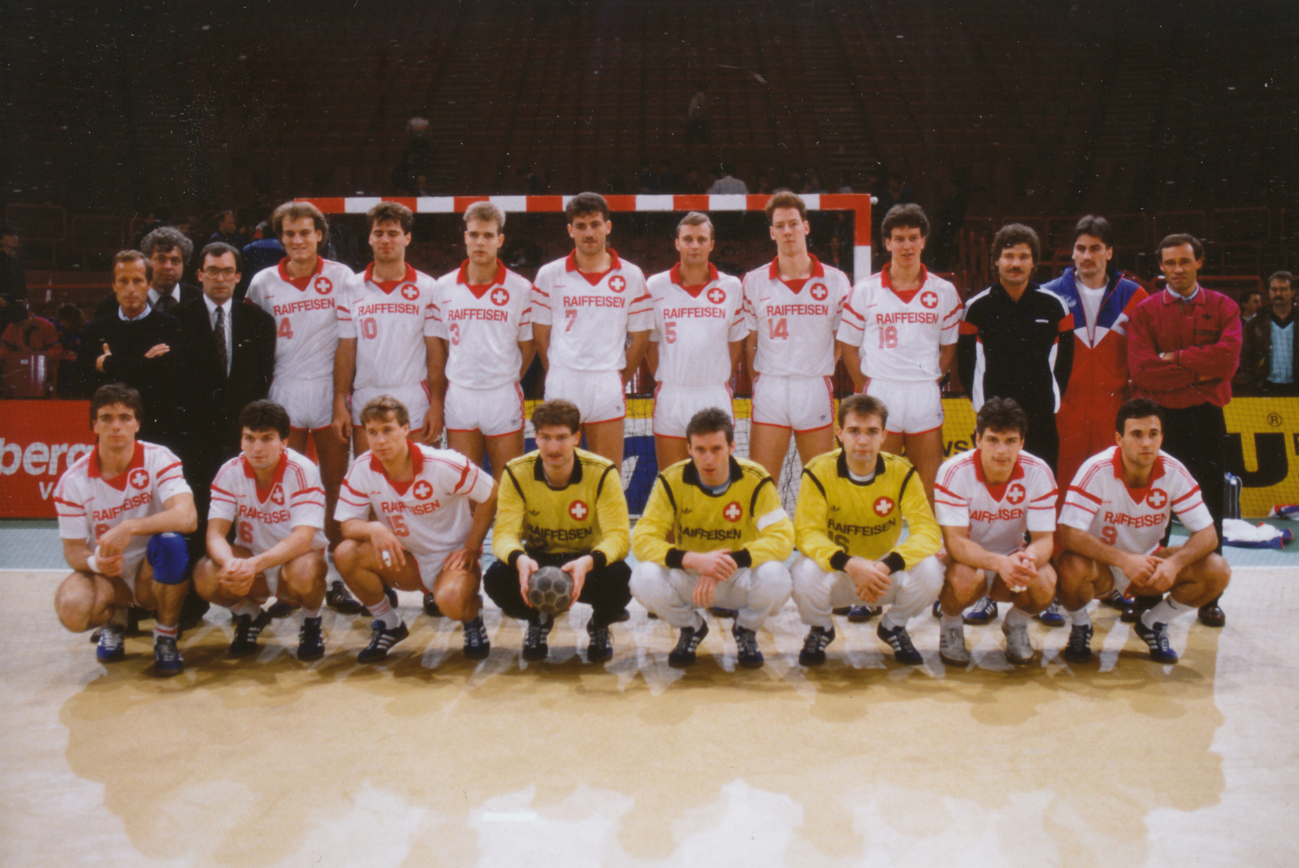 1989 Teamfoto Männer Nati – B-WM in Frankreich, Belfort
