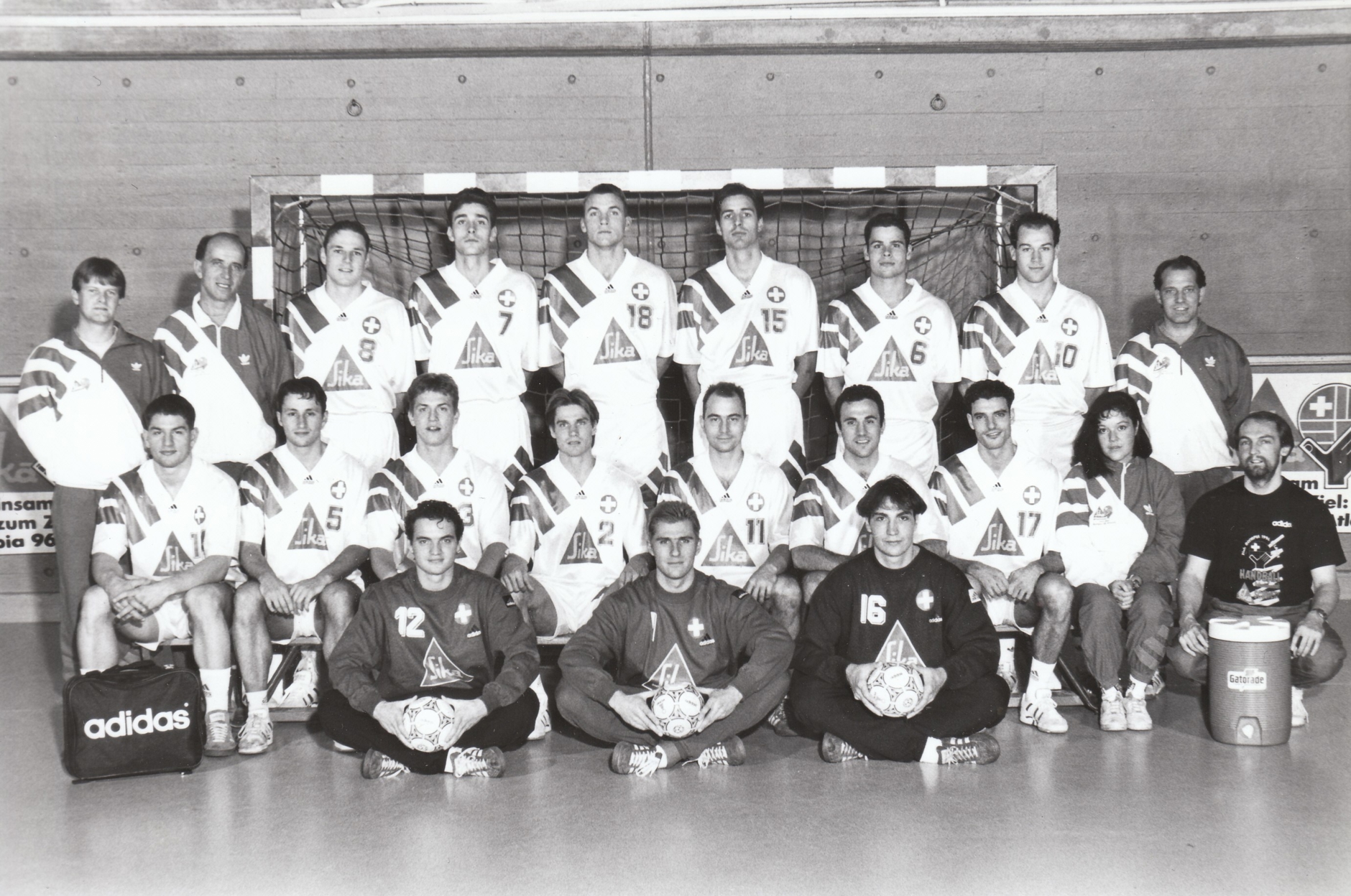 1995-03-01 Teamfoto Männer Nati, Saalsporthalle