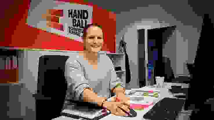 Ariane Pejkovic auf der SHV-Geschäftsstelle in Olten. Ariane Pejkovic auf der SHV-Geschäftsstelle in Olten.