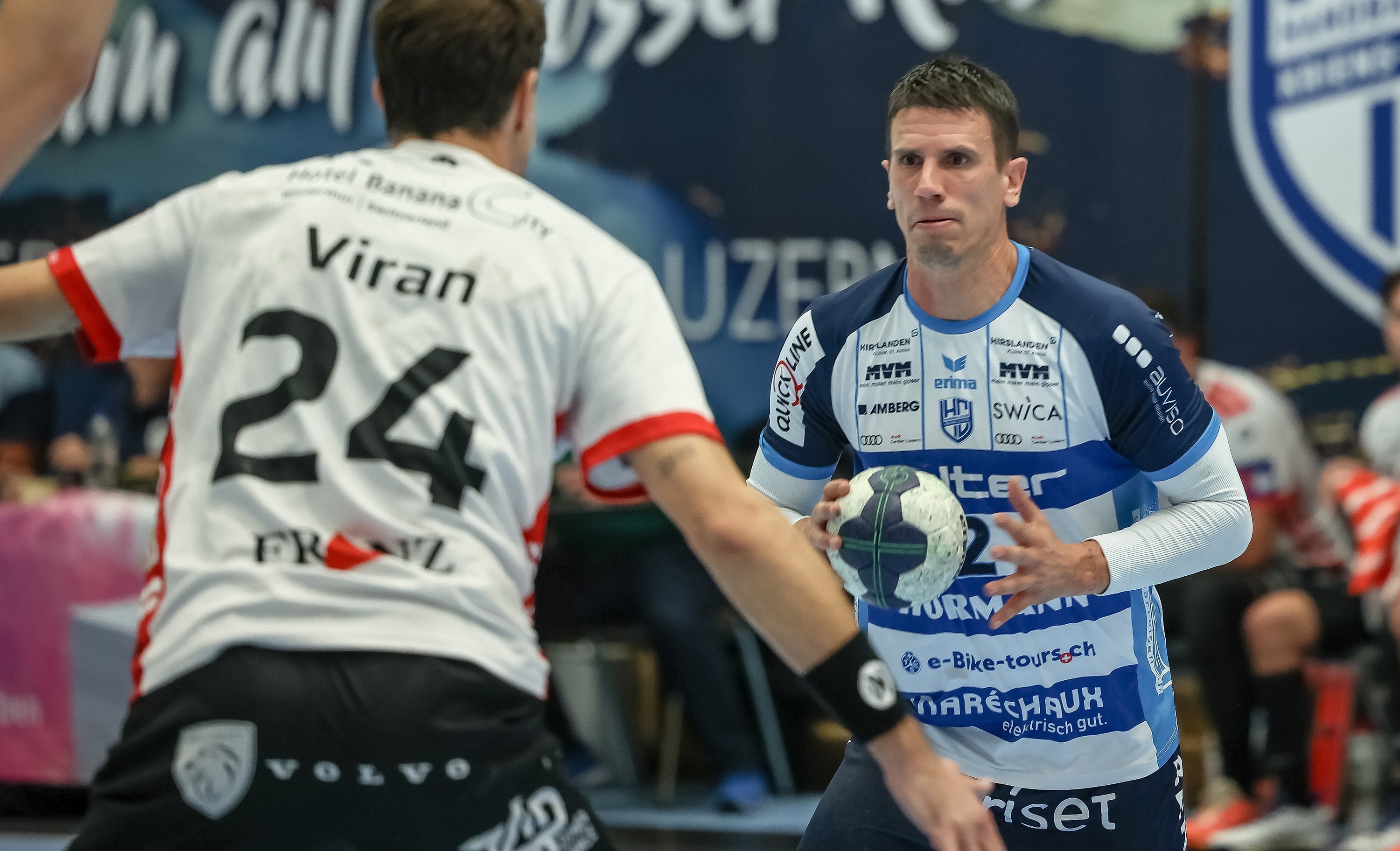 Andy Schmid bei seinem Comeback für Kriens-Luzern
