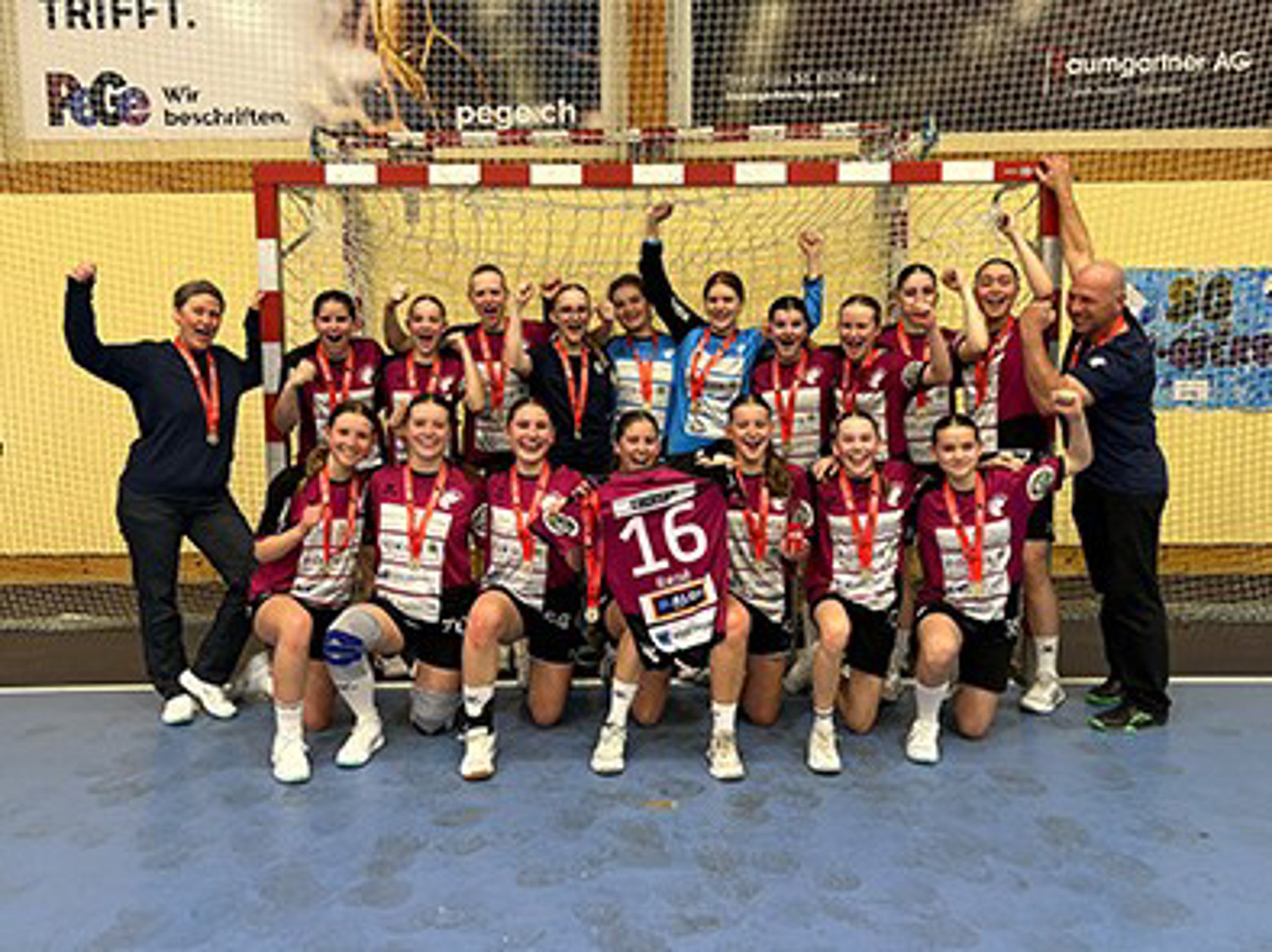 Siegerfoto ZHV Cup SG Züri Oberland FU16P