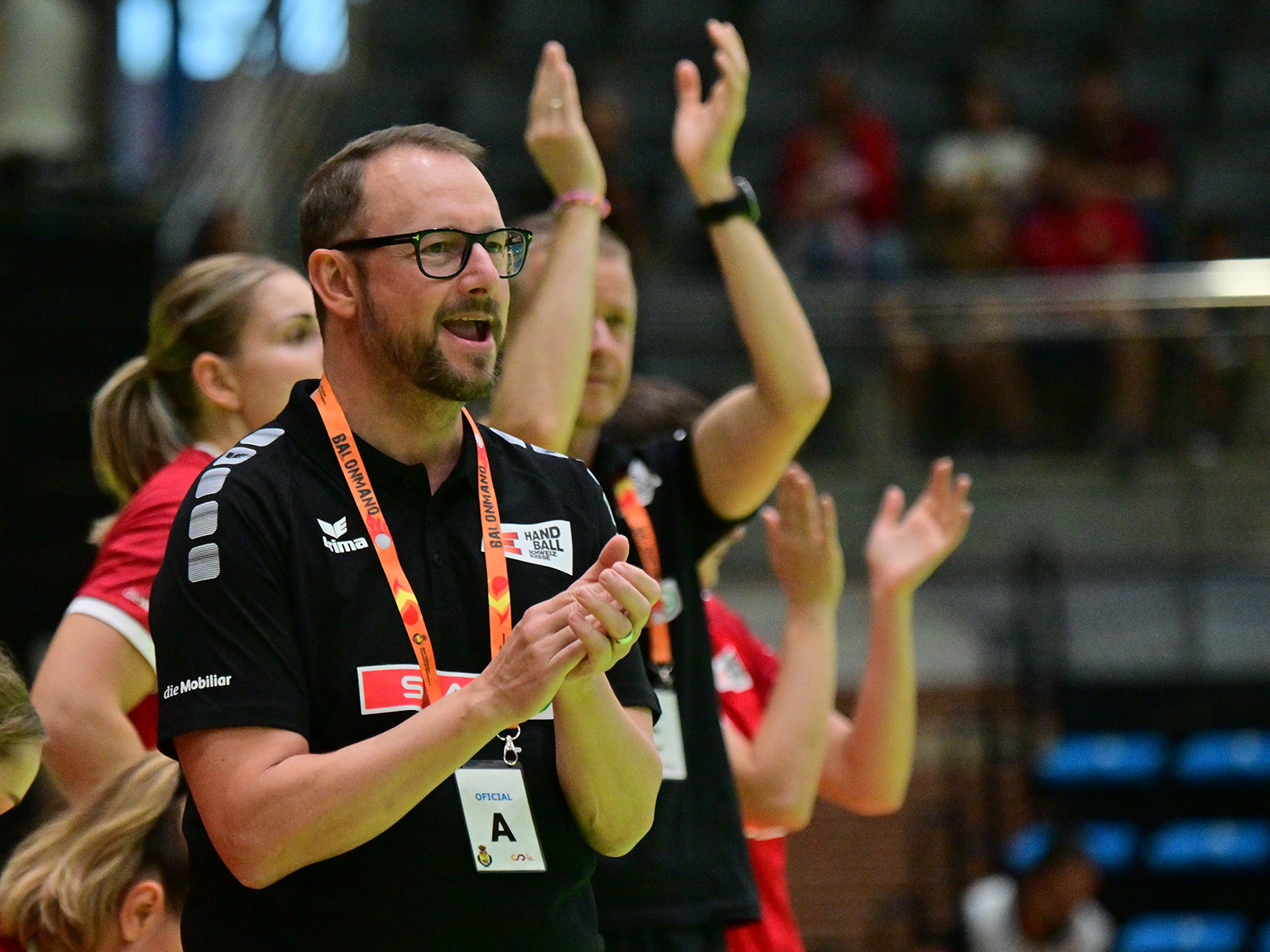 Cheftrainer Martin Albertsen in Aktion