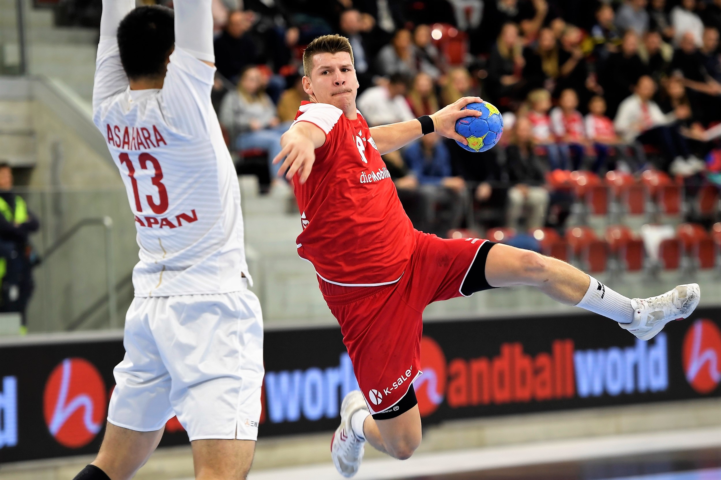 Dimitrij Küttel im Spiel gegen Japan. (Bild: Alexander Wagner)