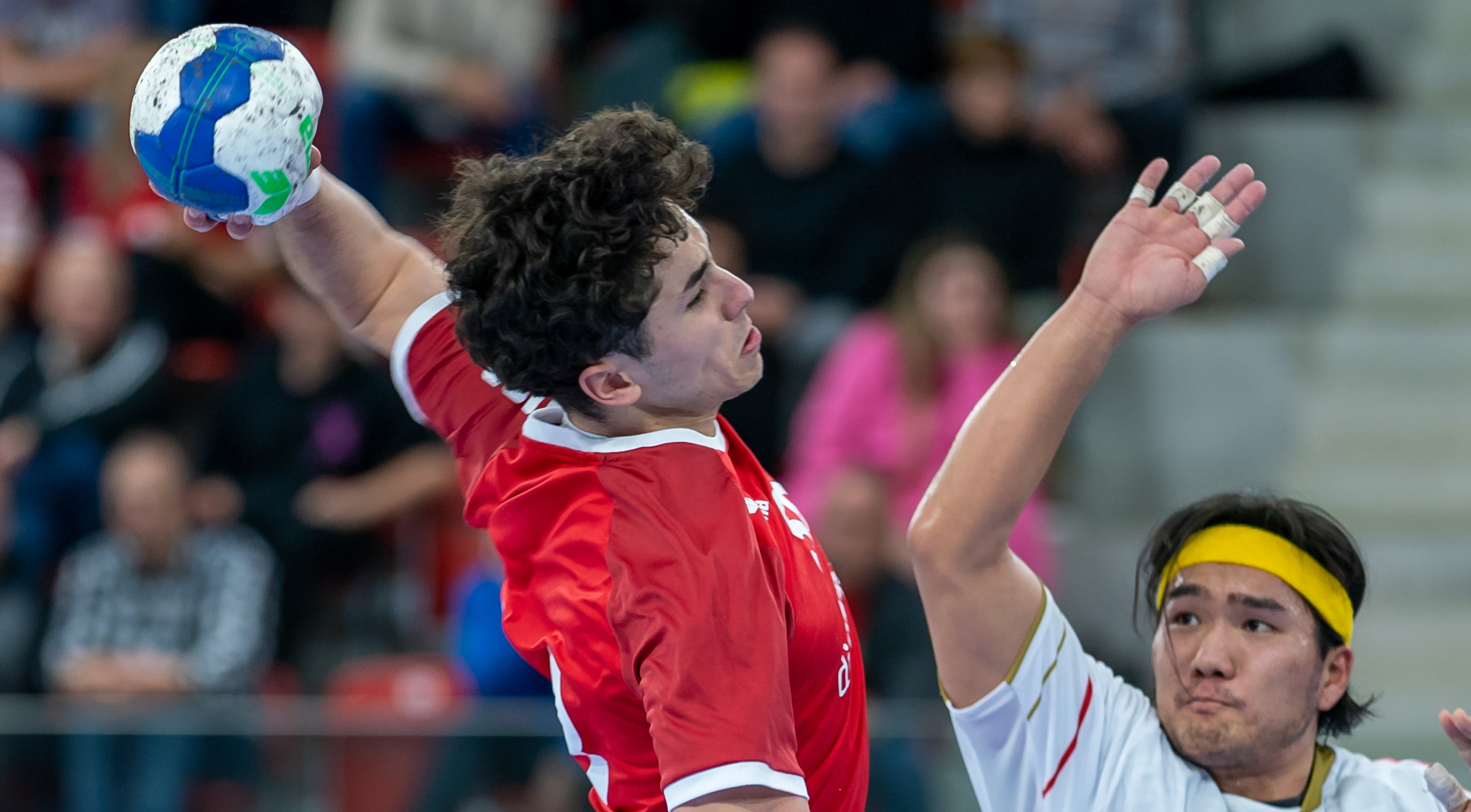 Sadok Ben Romdhane in Aktion gegen Japan