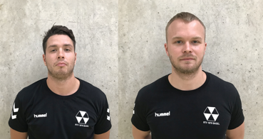 Aliaksej Chadkewitsch (rechts) und Artur Karwazki (links) spielen ab sofort für den RTV 1879 Basel Aliaksej Chadkewitsch (rechts) und Artur Karwazki (links) spielen ab sofort für den RTV 1879 Basel