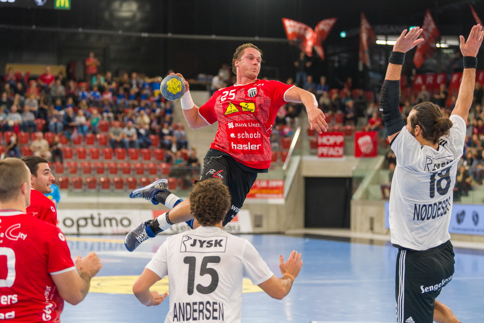 Peter Schramm (25) und Pfadi mussten sich knapp geschlagen geben (Martin Deuring)