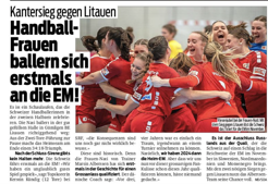 Blick über Handball-Frauen-Nati Blick über Handball-Frauen-Nati