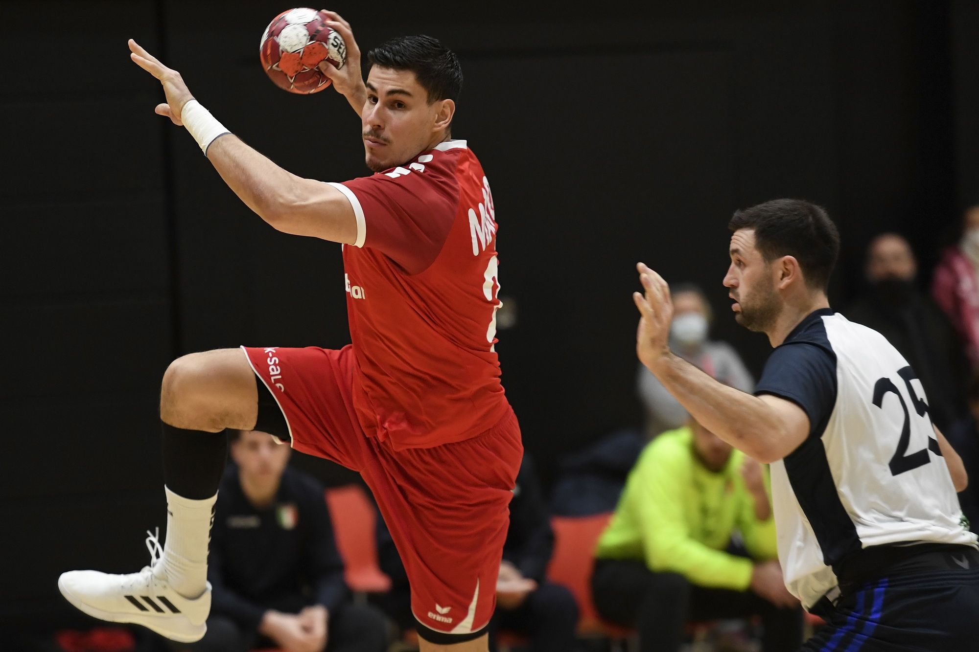 Luka Maros im Länderspiel gegen Italien. (Alexander Wagner)