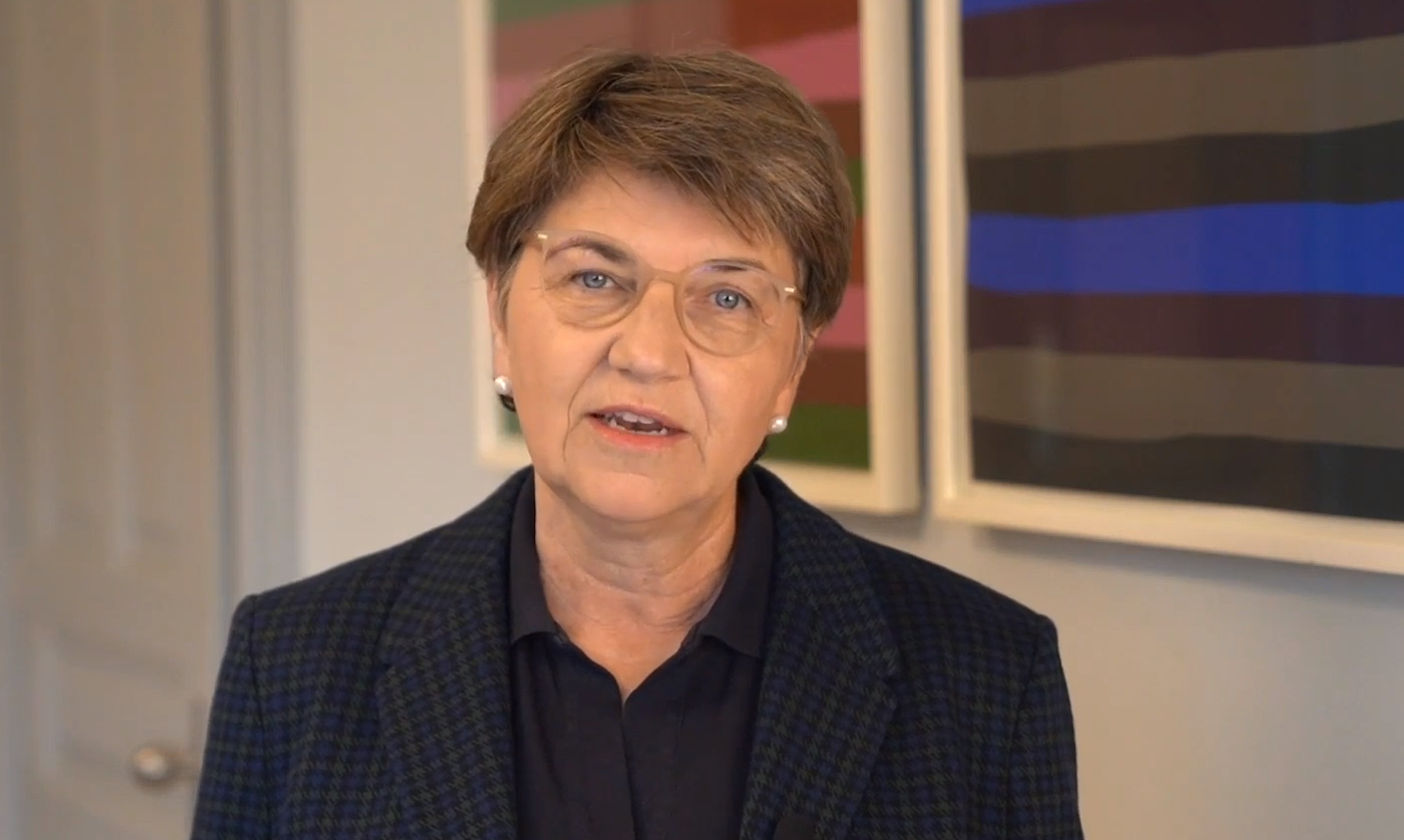 Viola Amherd mit einer Botschaft für den 8. April