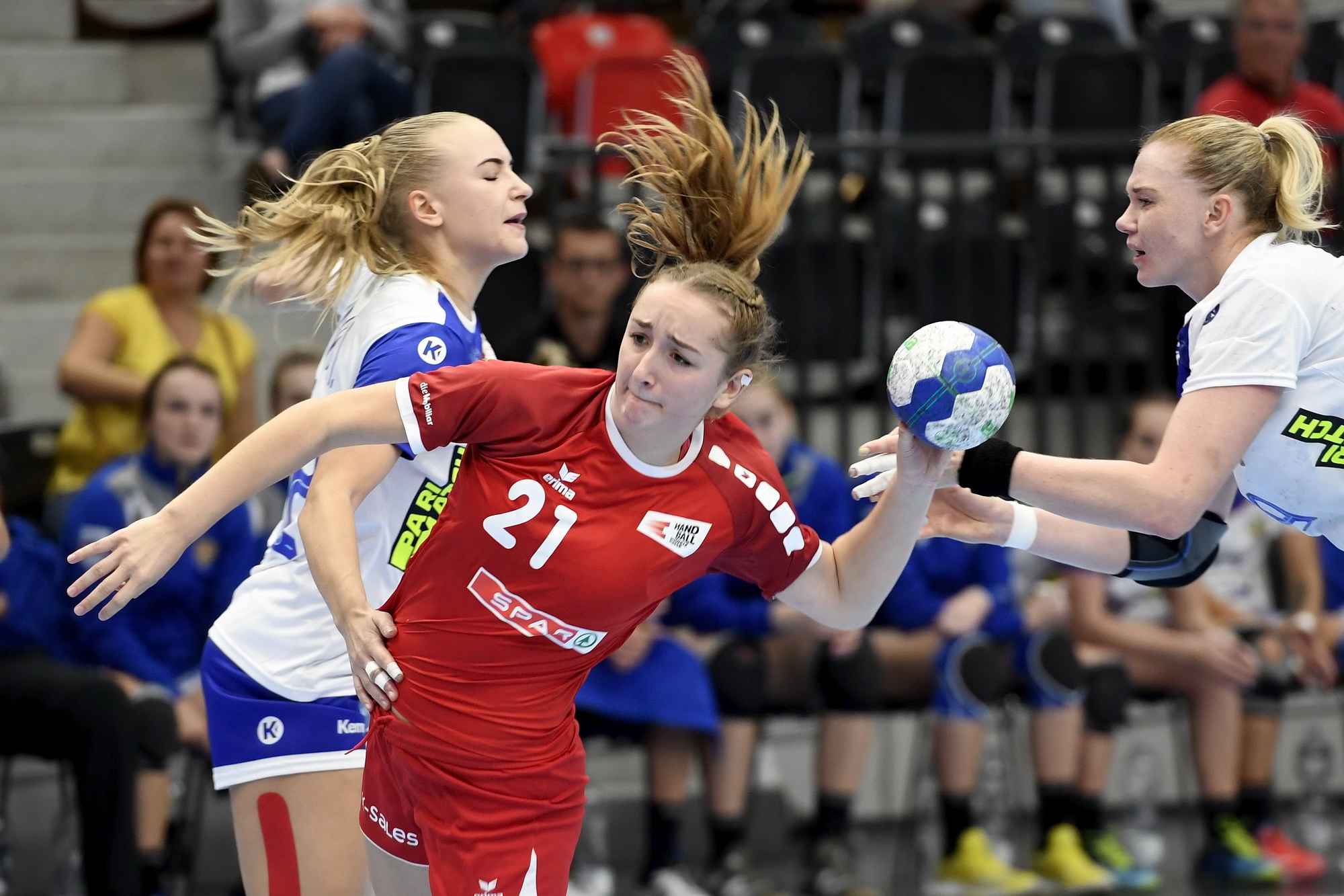 Malin Altherr im Heimspiel gegen Russland. (Alexander Wagner, 29.09.2019)