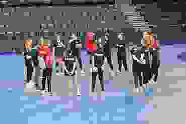 Frauen-Nat im Abschlusstraining in Klaipeda Frauen-Nat im Abschlusstraining in Klaipeda