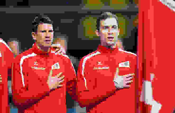 Die Hymne mit Andy Schmid und Nikola Portner Die Hymne mit Andy Schmid und Nikola Portner