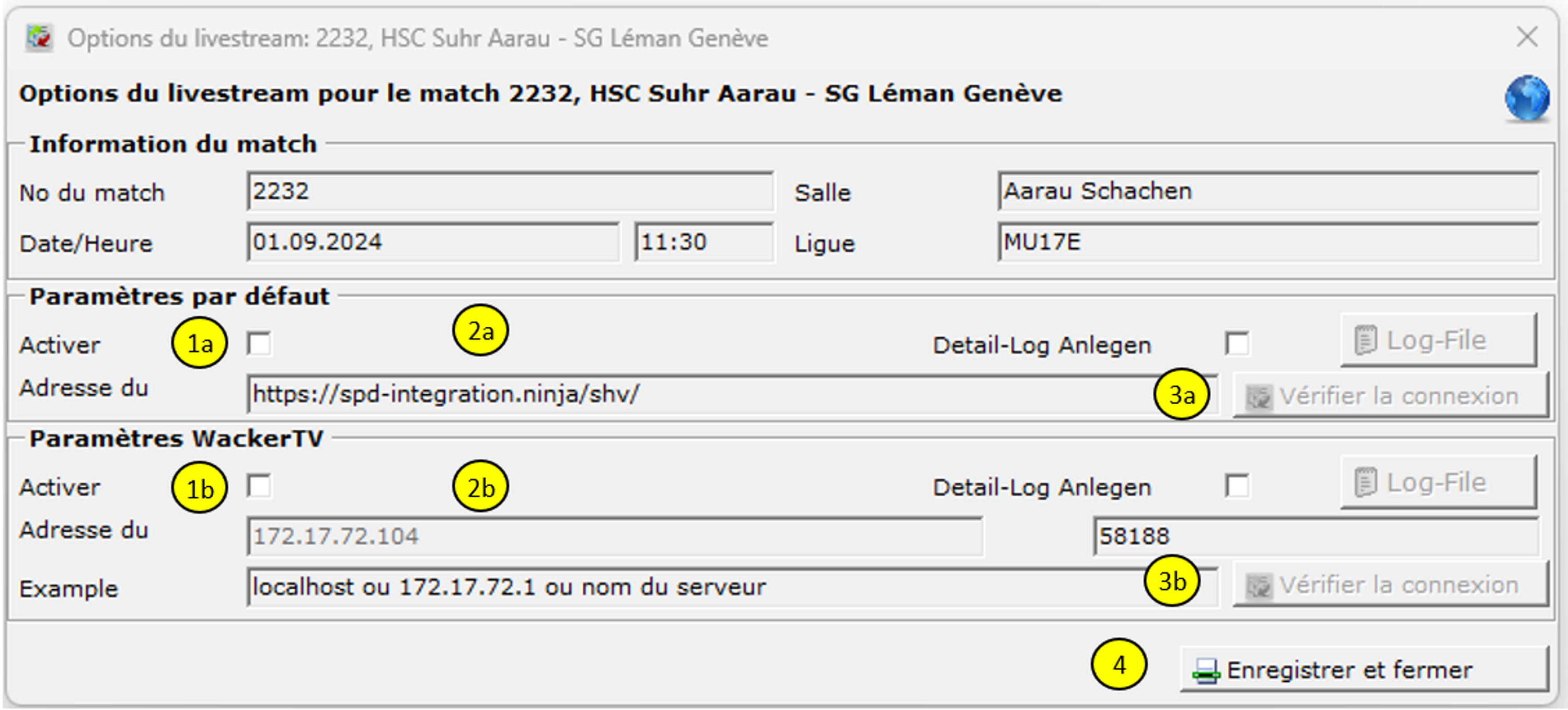 LT Einstellungen Livestream FR