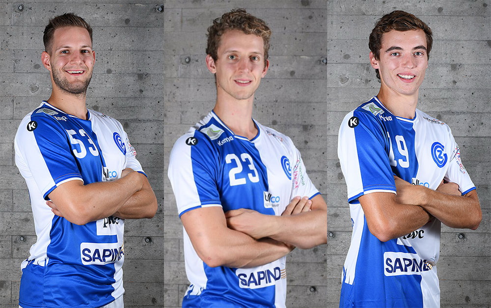 Jost Brücker, Max Dannmeyer und Thomas Koller (v.l.) bleiben bei GC Amicitia