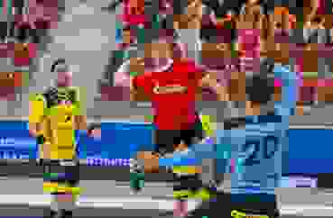 Marvin Lier beim Torwurf im NLA-Spiel (Martin Deuring) Marvin Lier beim Torwurf im NLA-Spiel (Martin Deuring)