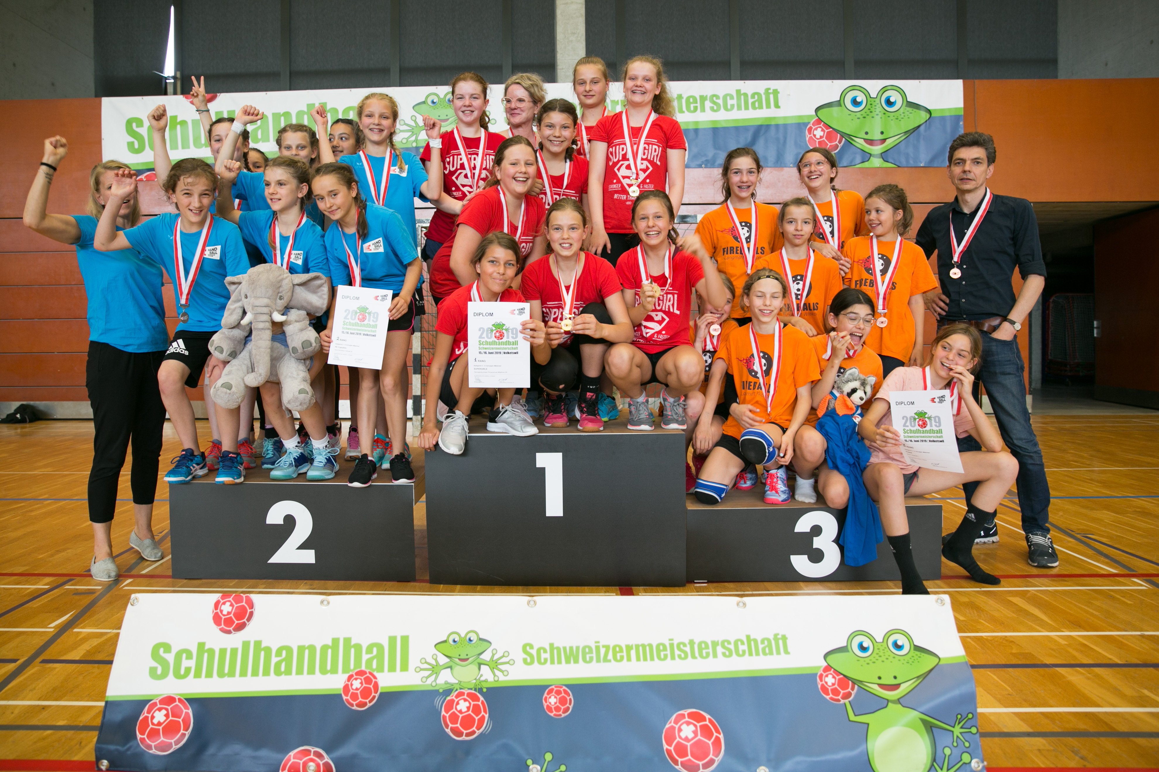 Siegerehrung 5. Sj. Mä