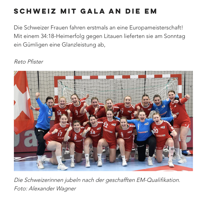 Handballworld über Frauen-EM-Qualifikation Handballworld über Frauen-EM-Qualifikation