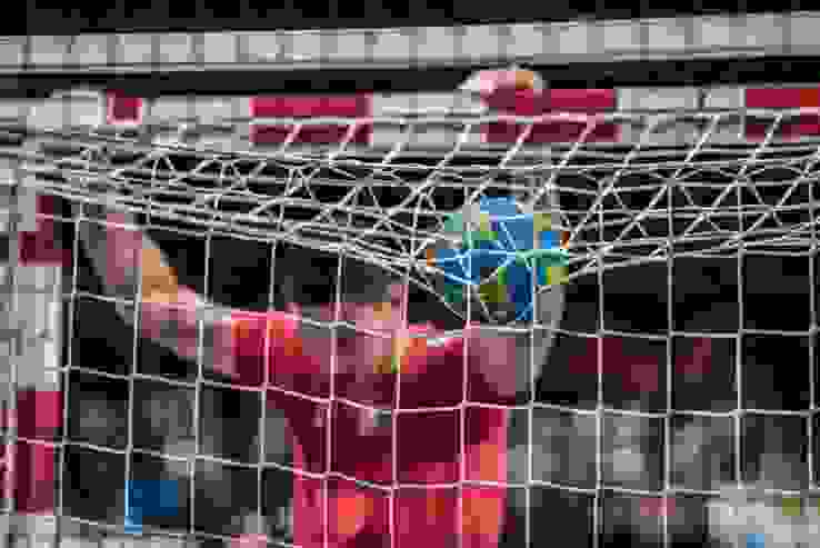 Symbolbild Spielbetrieb Ball Auf Dem Netz (Adrian Ehrbar)
