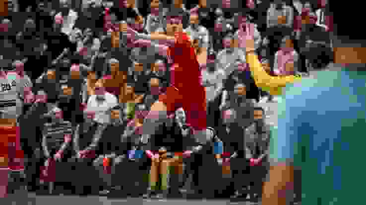 Luca Sigrist beim Testspiel in Stans Luca Sigrist beim Testspiel in Stans