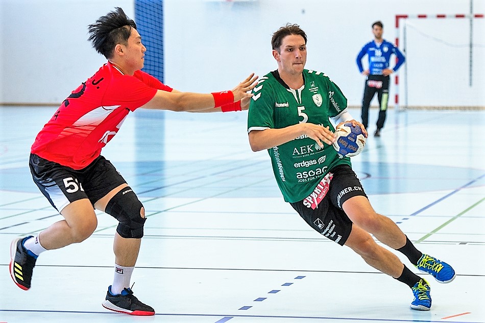 Nicolas Raemy in der Vorbereitung 2019 gegen die Nationalmannschaft aus Korea. (Roland Peter)