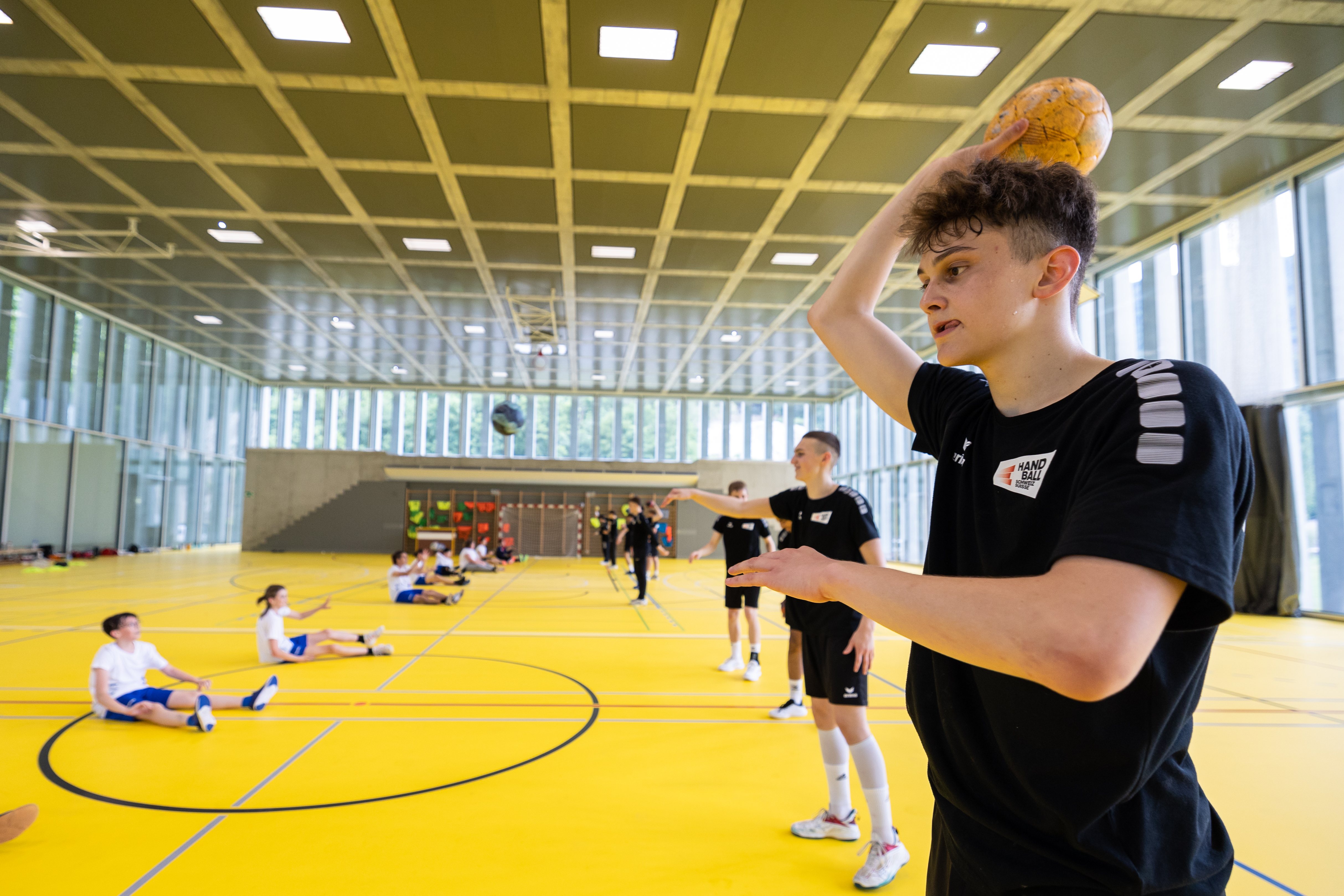 U17-Nachwuchsspieler im Einsatz