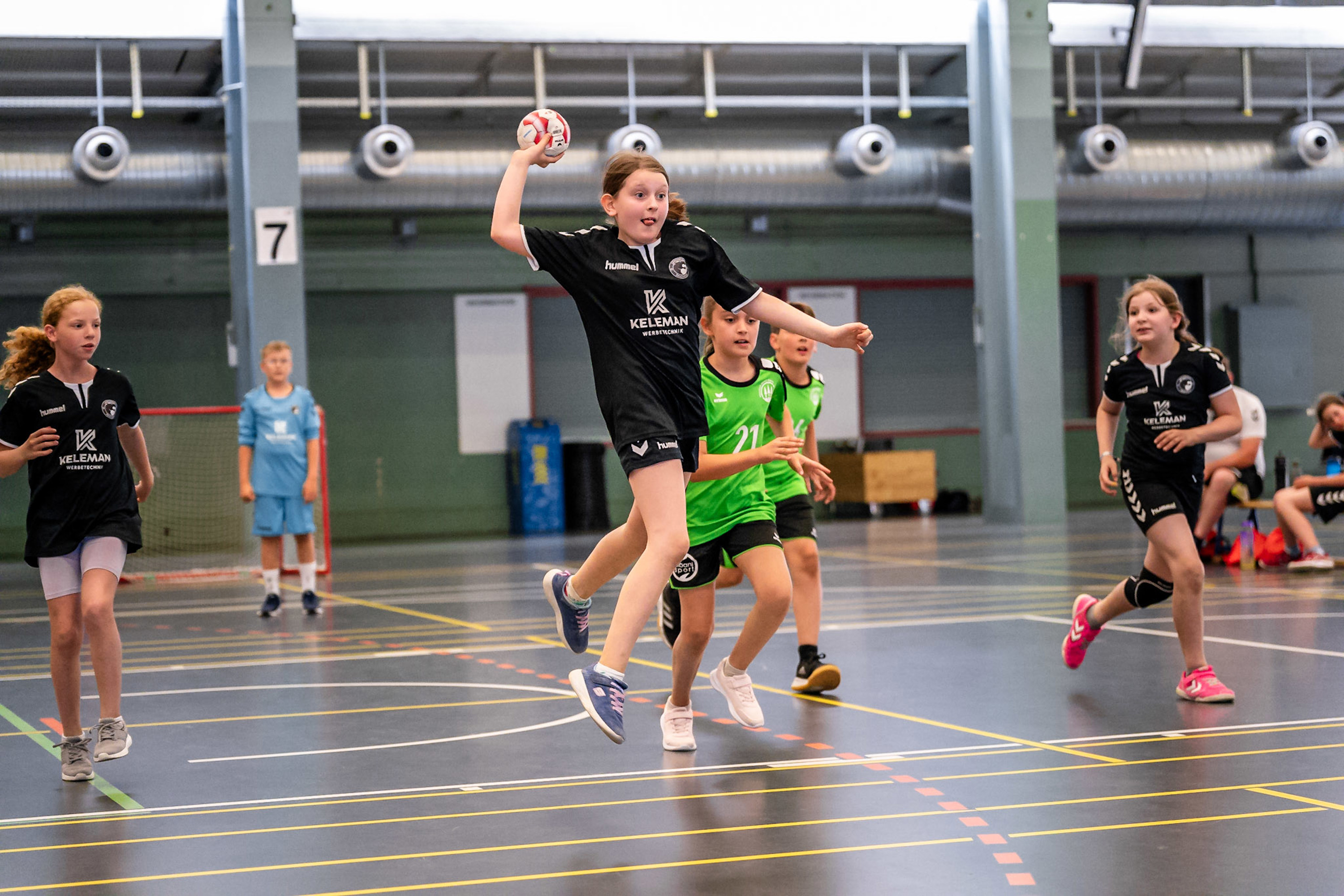 Mädchenpower am Kinderhandball Festival