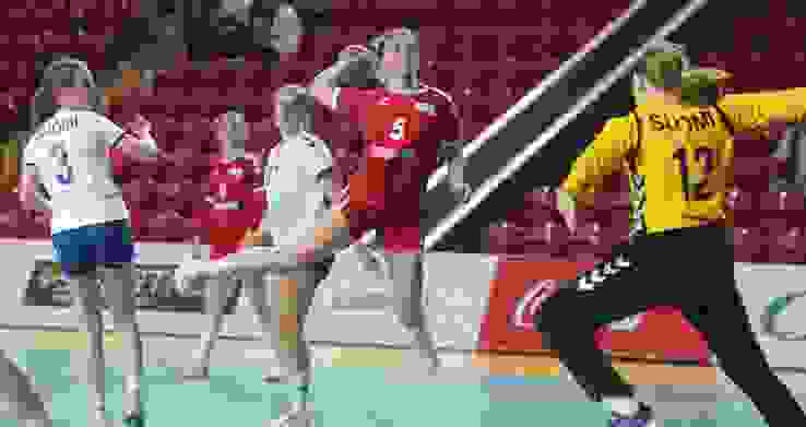 Anna Lena Speerli Im Spiel Gegen Finnland (EHF) Anna Lena Speerli Im Spiel Gegen Finnland (EHF)