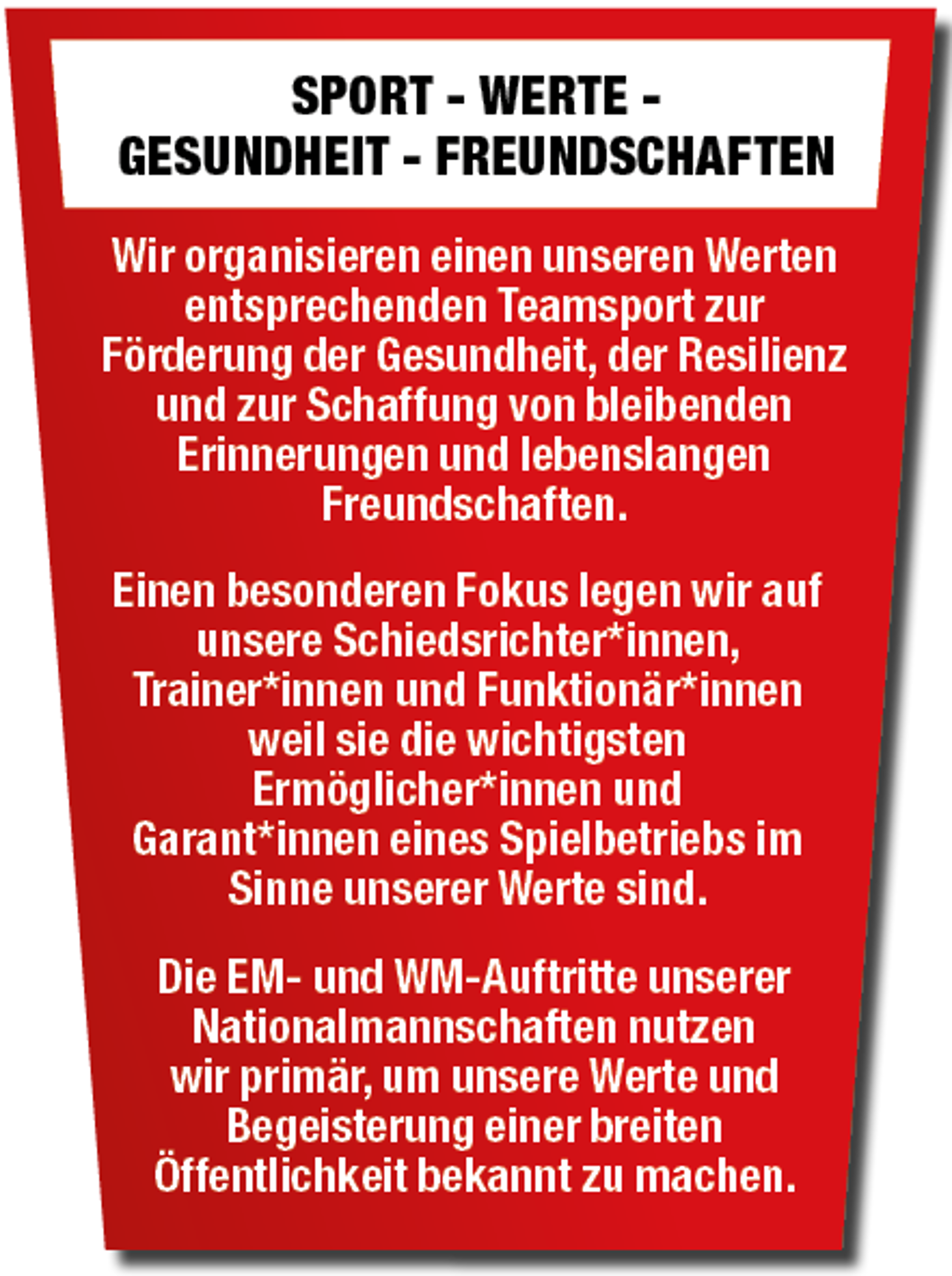 Vision Und Mission 2023 Sport Werte Gesundheit Freundschaften