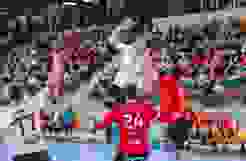 Pfadi's Deckung ist am Sonntag gegen die starken Rückraumschützen der Dänen gefordert (Martin Deuring) Pfadi's Deckung ist am Sonntag gegen die starken Rückraumschützen der Dänen gefordert (Martin Deuring)