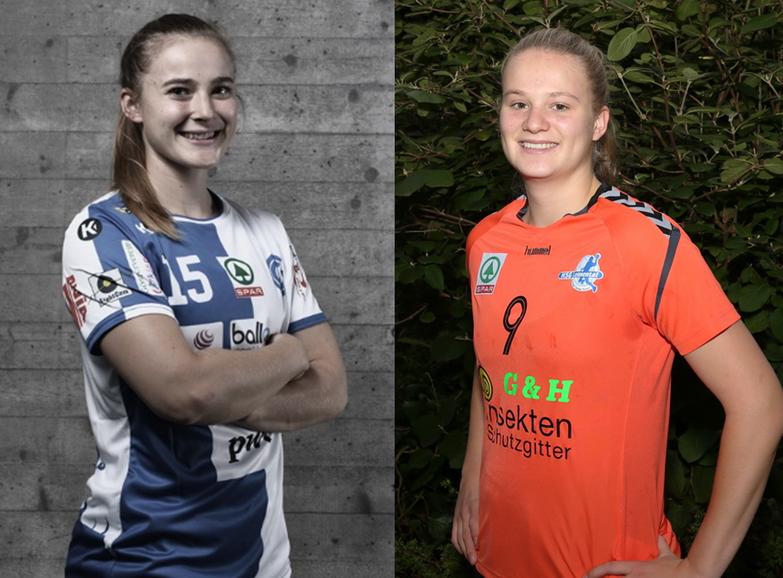 Marina Decurtins (l.) und Alina Stähelin ab 2019/20 bei Spono