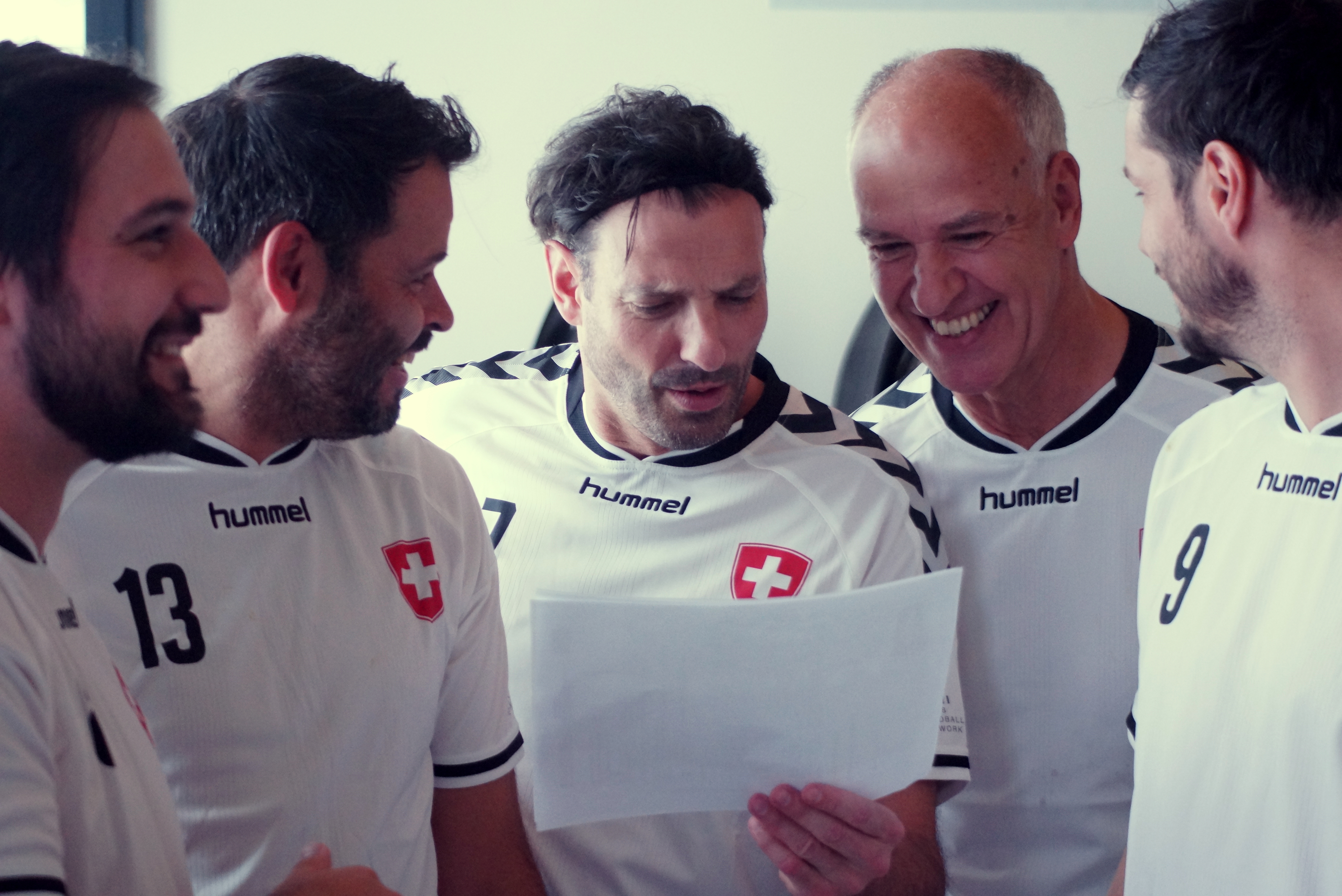 CeHI - Minihandballfestival 31.5.2015 - Marki Vukelic, Urs Schärer, Carlos Lima, Max Schär und Schärer Stefan