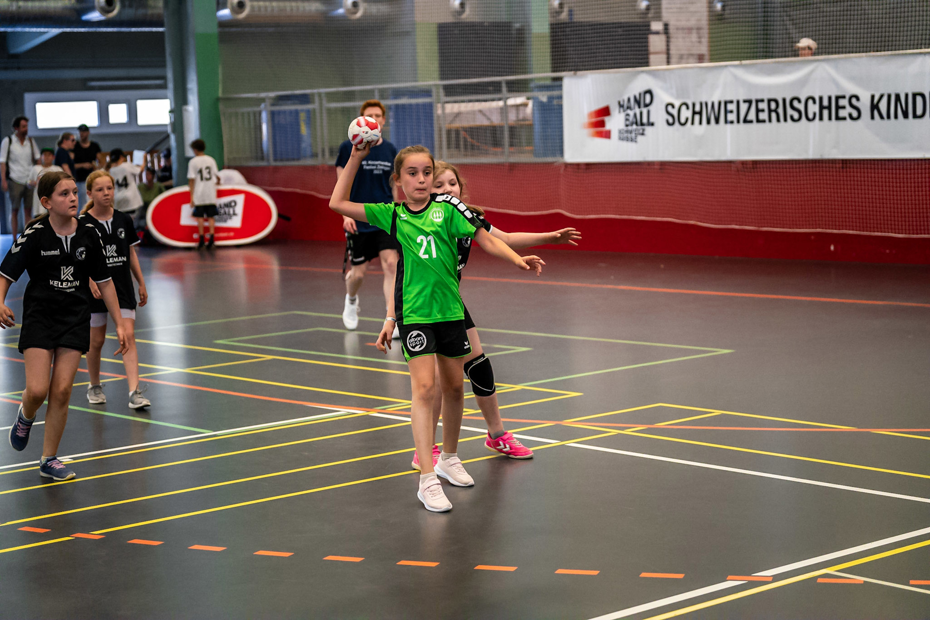 Mädchenpower am Kinderhandball Festival in Zofingen