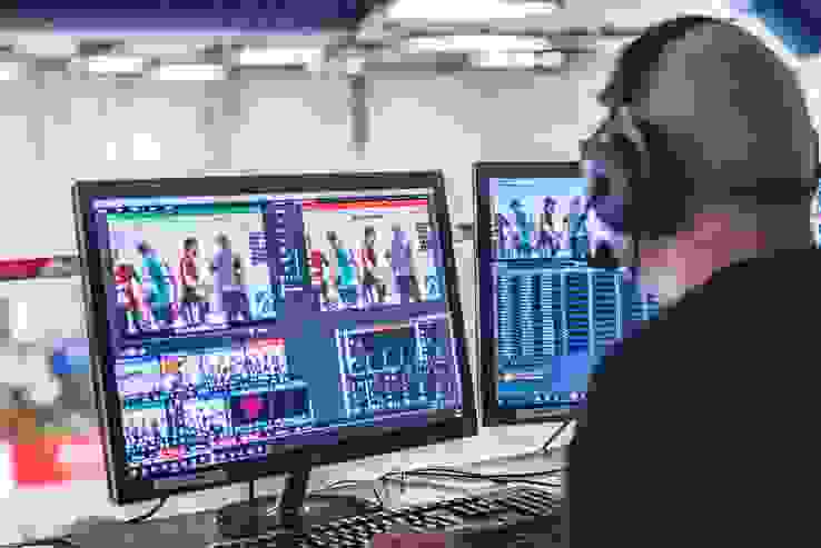 Regie Livestream. (Roland Peter) Regie Livestream. (Roland Peter)