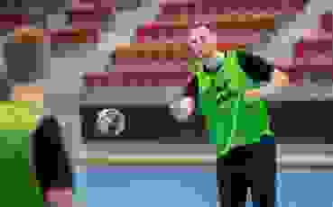 Lenny Rubin im Training mit der Nationalmannschaft. (Marco Ellenberger) Lenny Rubin im Training mit der Nationalmannschaft. (Marco Ellenberger)