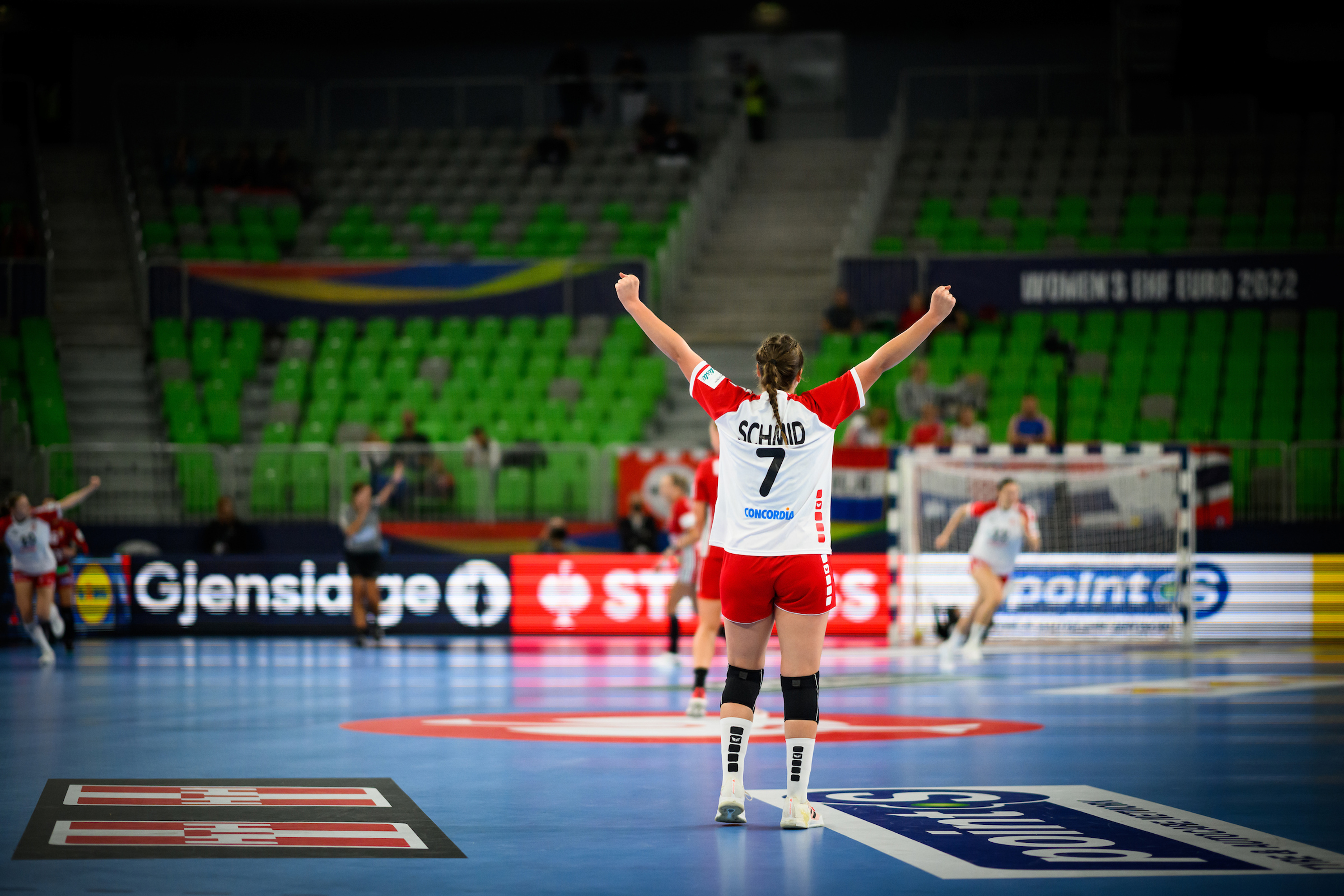 Tabea Schmid leere Halle Ljubljana