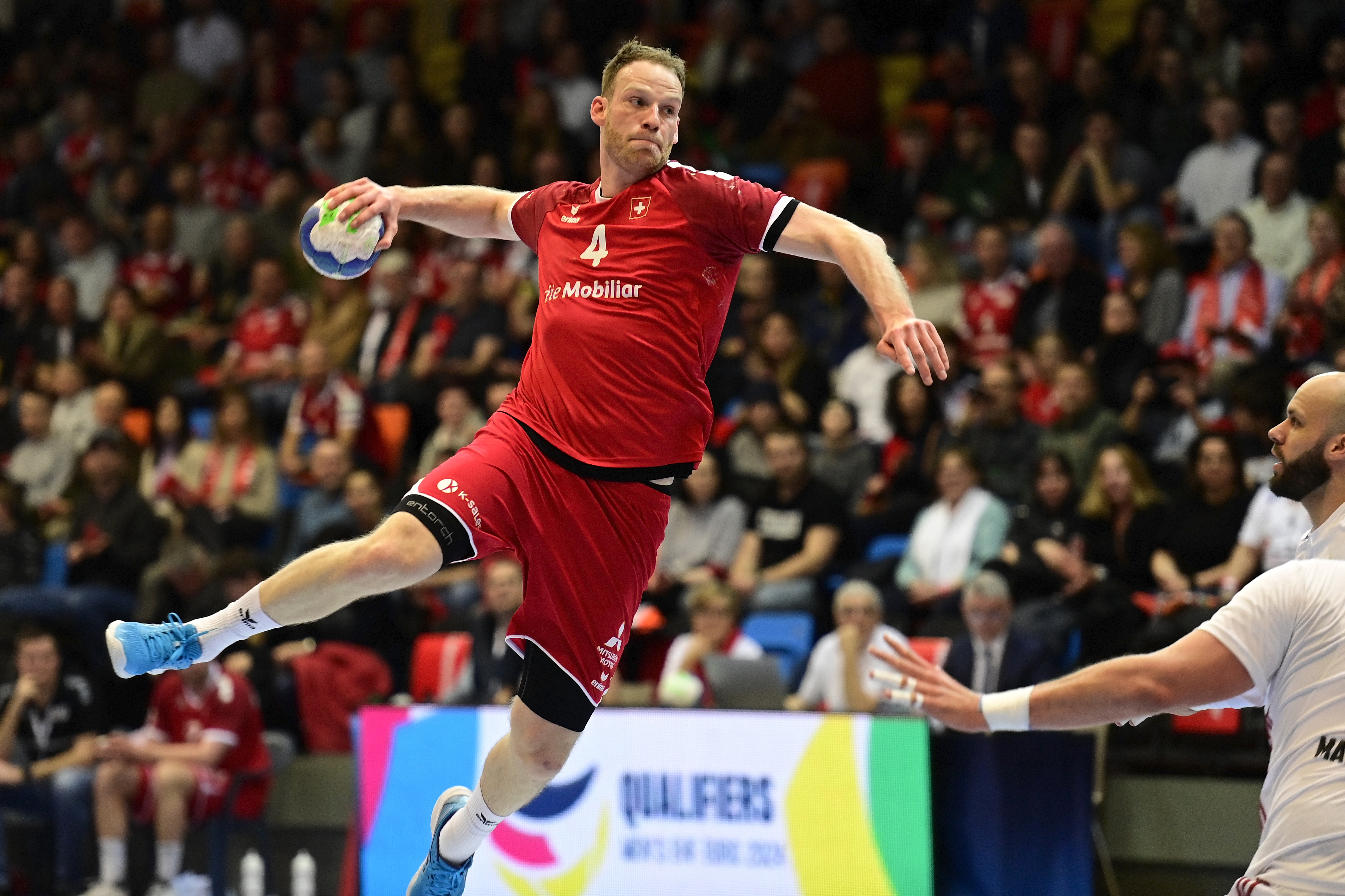 Lenny Rubin im Qualifikationsspiel zur EHF EURO 2024