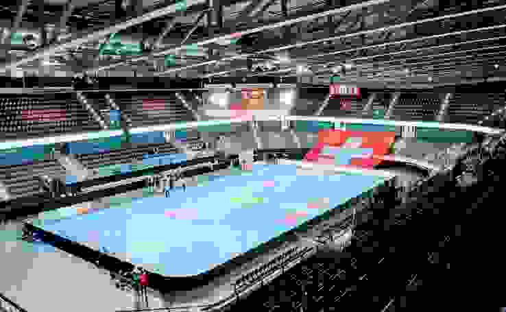 Bossard Arena In Zug Im Oktober 2018 Vor Dem Länderspiel Gegen Serbien Bossard Arena In Zug Im Oktober 2018 Vor Dem Länderspiel Gegen Serbien