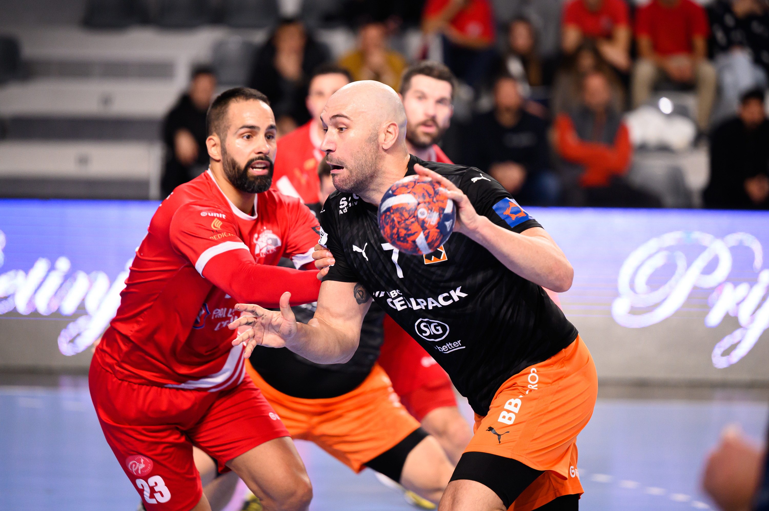 EHF European League Group Phase Match Between HC Lovcen Cetinje And Kadetten Schaffhausen00147