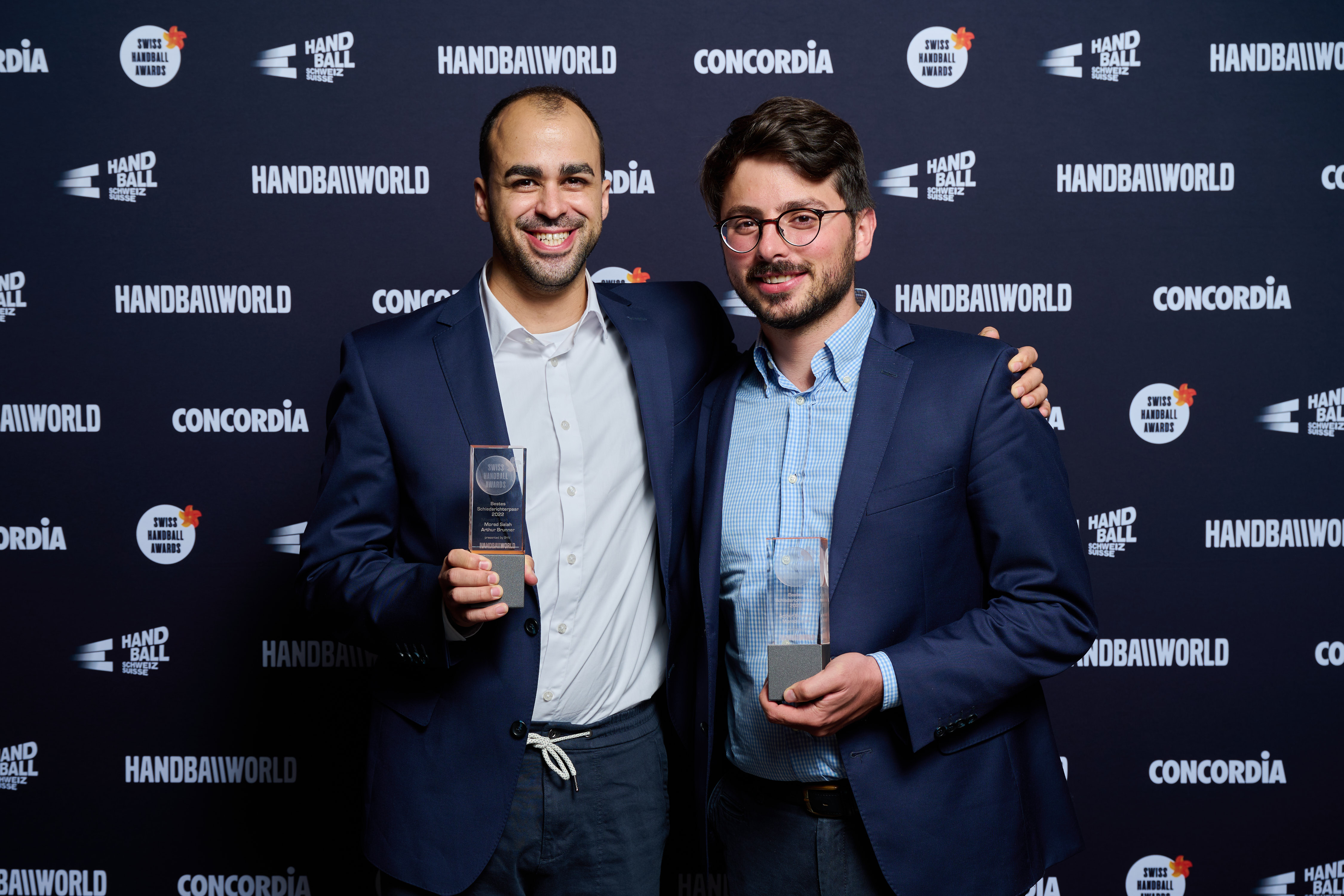 Morad Salah und Arthur Brunner, beste Schiedsrichter 21/22