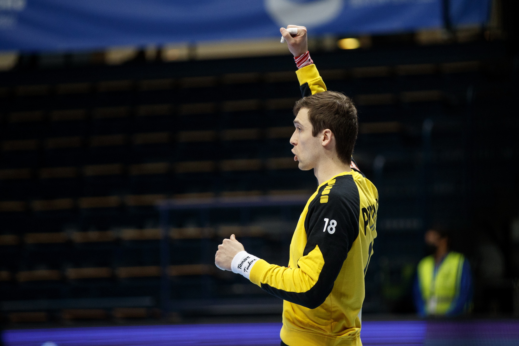 Nikola Portner Jubelt Gegen Finnland