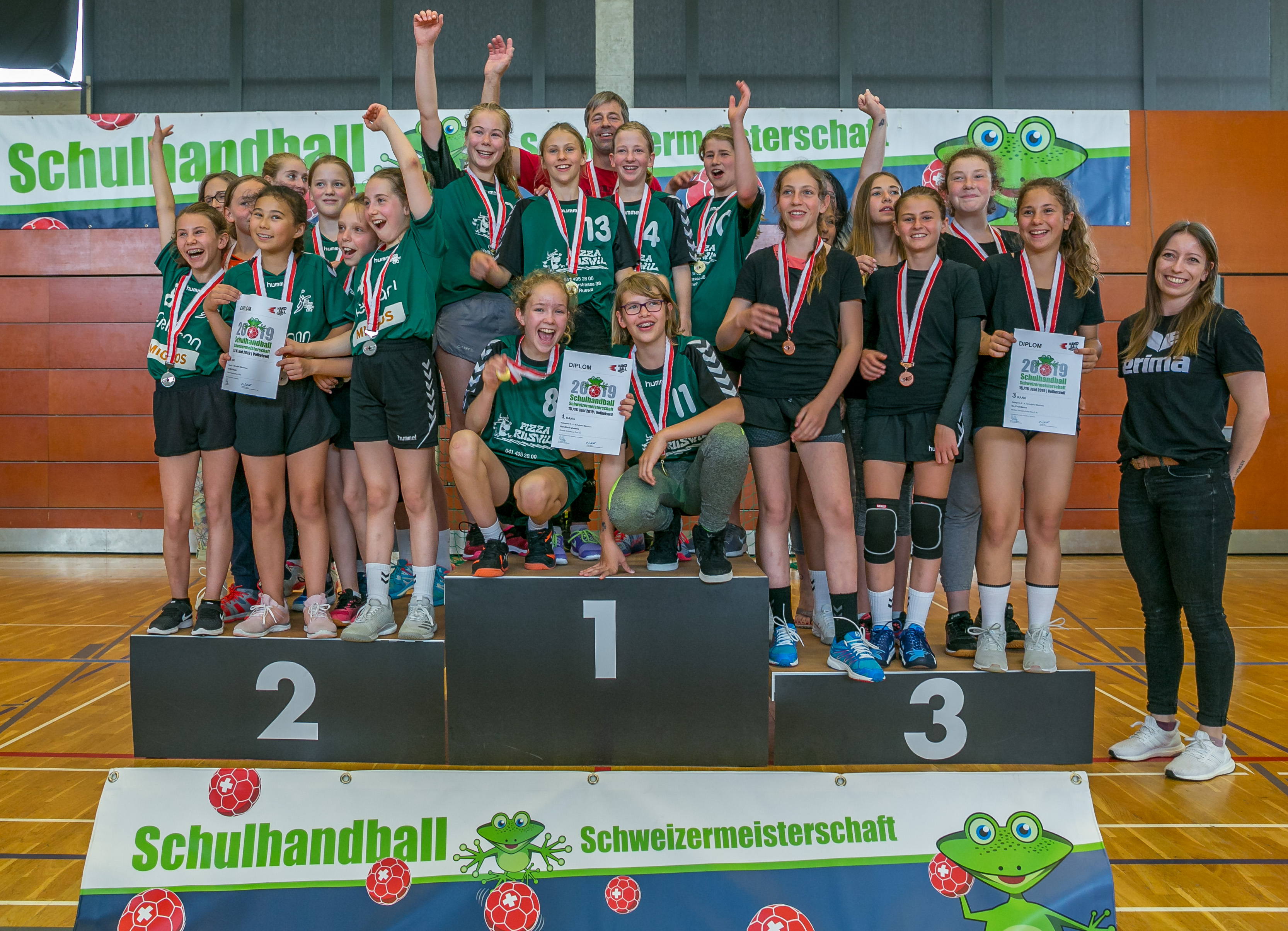 Siegerehrung 6. Sj. Mä