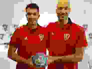 Diogo Oliveira (l.) und João Ferraz laufen seit einigen Wochen für den HSC Suhr Aarau auf Diogo Oliveira (l.) und João Ferraz laufen seit einigen Wochen für den HSC Suhr Aarau auf