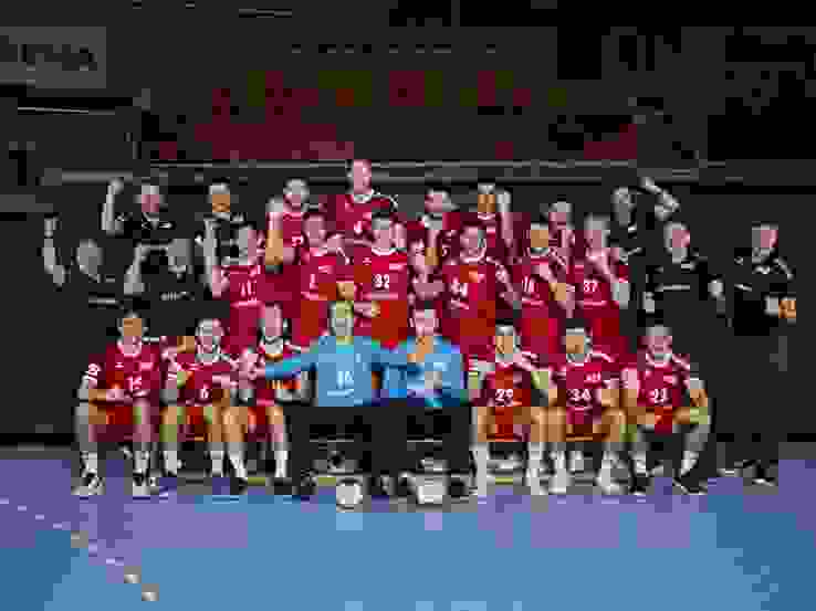 Gruppenbild A-Nationalmannschaft Männer Jubel Gruppenbild A-Nationalmannschaft Männer Jubel